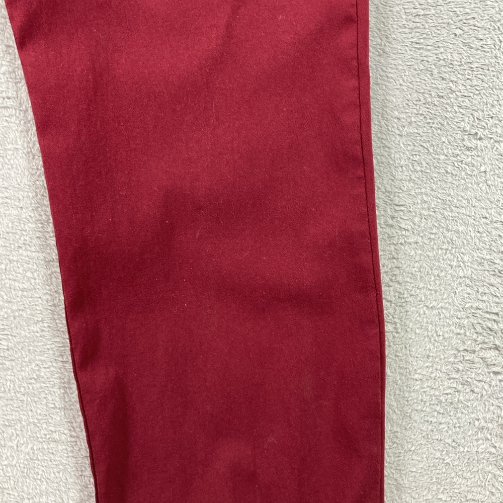 Counterparts Ankle Career Pants Women Size 12 Burgundy Wide Elastic Band - Picture 3 of 9